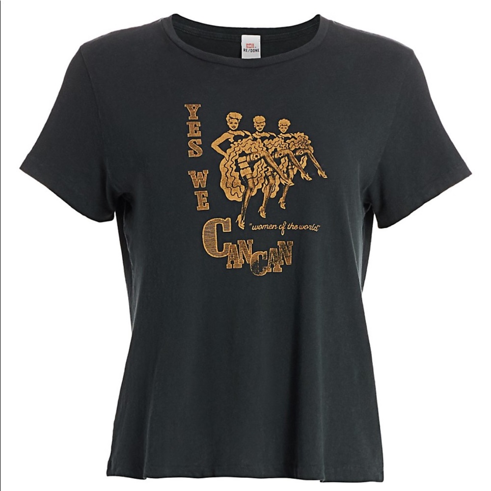 Re/done Can Can Graphic Classic Tee Sz Small